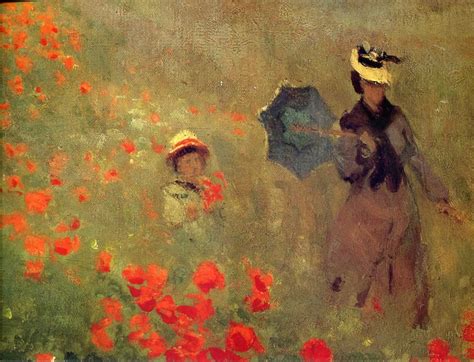 Poppies At Argenteuil Close Up - Claude Monet Wallpaper Image