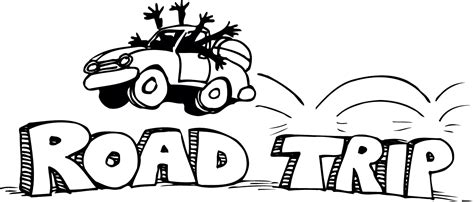 Free Road Trip Clipart Black And White, Download Free Road Trip Clipart Black And White png ...