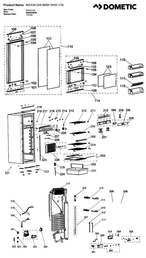 Dometic Rv Refrigerator Parts List