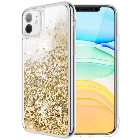 er Case for iPhone 11 Glitter Case Liquid Bling Sparkle Shining Luxury Fashion Flowing Floating ...