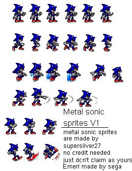 metal sonic sprites V1 by BaysenAhiru427 on DeviantArt