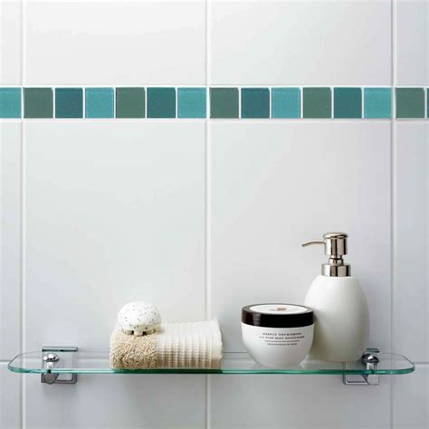 Vitrose Seaspray Border Tile Contempory Glass Borders Tiles Genesis Trims | Border tiles, Small ...