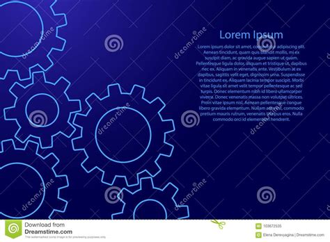 Vector Template for Presentation Slides. Abstract Blue Stock Vector - Illustration of ...