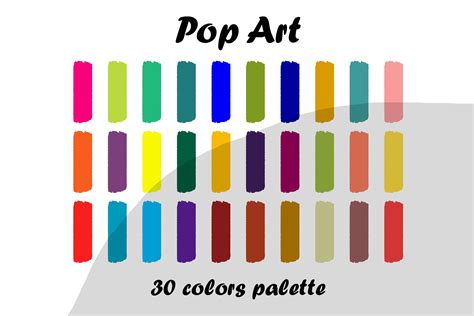 Pop Art Procreate Color Palette Graphic by blacbidigital · Creative Fabrica