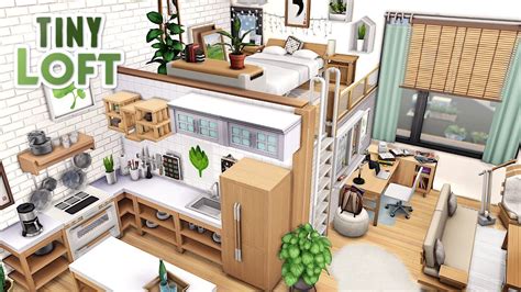 TINY LOFT w/ PLATFORMS | THE SIMS 4 - Speed Build (NO CC) | ดาว โหลด the sims 4 - Future User