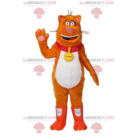 Big orange cat mascot. Fat cat costume - Pets Sizes L (175-180CM)