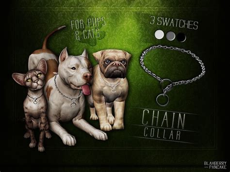 - necklace category Found in TSR Category 'Sims 4 Dogs Accessories' | Sims 4 pets, Sims pets, Sims