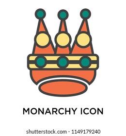 Monarchy Icon Vector Isolated On White Stock Vector (Royalty Free) 1149179240 | Shutterstock