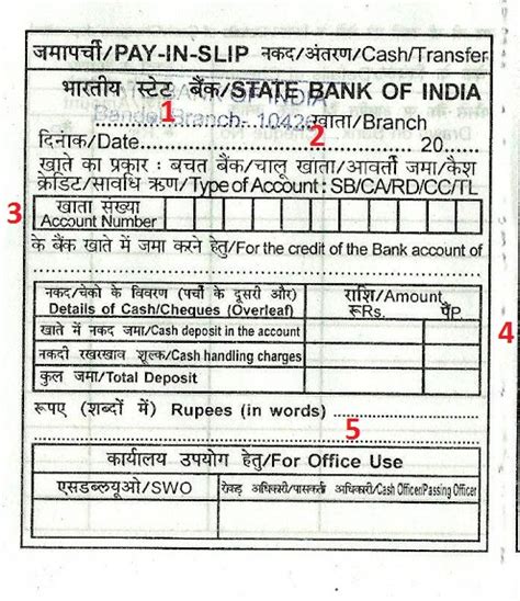 How to Fill Deposit Form in SBI? [Pay in Slip] - Online Indians