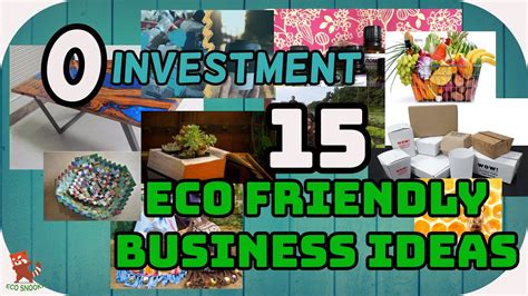 15 INNOVATIVE SUSTAINABLE & ECO FRIENDLY BUSINESS IDEAS – Key Business Plans 4 You