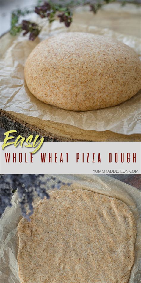 Easy Whole Wheat Pizza Dough - Healthy, Simple, & Quick!