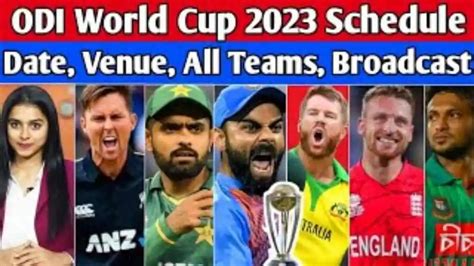 ICC World Cup 2023 Schedule - Team, Venue, Time Table, PDF, Point Table, Ranking ...