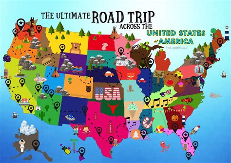 29 Best Things To Do In The USA - Road Trip Map | Road trip map, Usa road trip map, Usa travel map