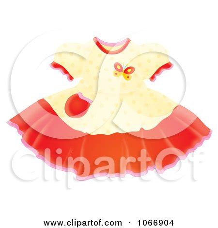 Clipart Cute Butterfly Girl Dress - Royalty Free Illustration by Alex Bannykh #1066904