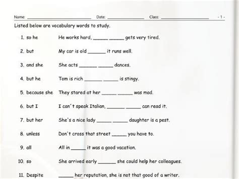 Linking Words-Connectors Study Worksheet | Teaching Resources