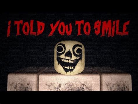 ROBLOX Horror Story: I Told You To Smile - YouTube