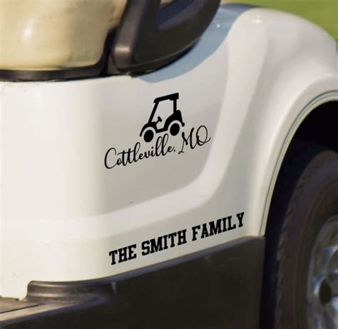 Golf Cart Vinyl Decals Cart Life This Is How We Roll | Etsy