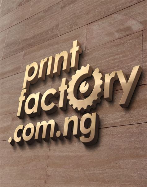 Logo Cutout Sign - 3D Wooden / Foamboard Logo Signages | Printfactory