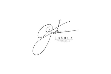 Premium Vector | Elegant vector calligraphy or handwriting for the name joshua