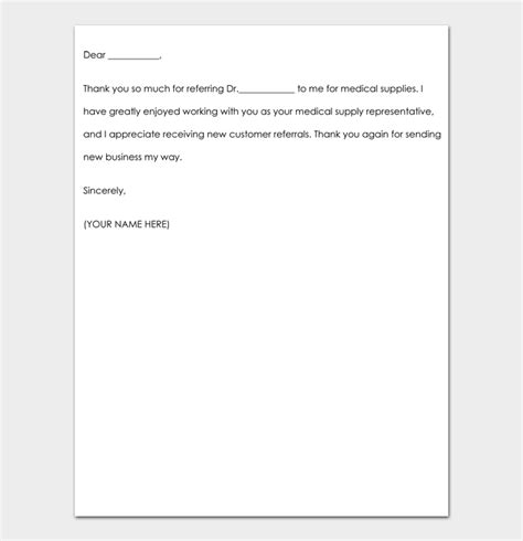 Business Referral Thank You Note Examples, Templates & Wording Tips