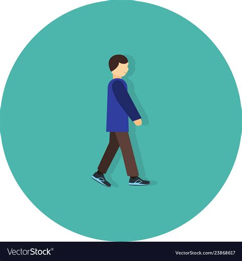 Walking icon Royalty Free Vector Image - VectorStock