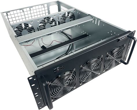 Buy 8 GPU Mining Rig Case - 4U Rack Miner Server Chassis Frame (8 ...