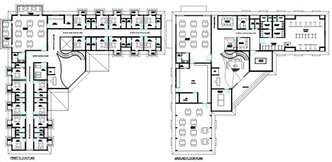 AutoCAD File Of Hotel Architecture Floor Plan CAD Drawing - Cadbull