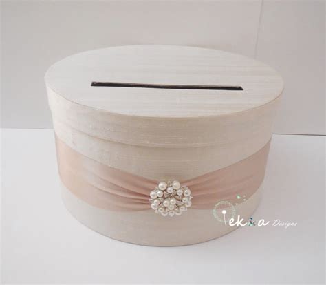 Wedding Card Box / Wedding Gift Card Box / Wedding Money Box / Card Holder / 1 Tier ivory ...