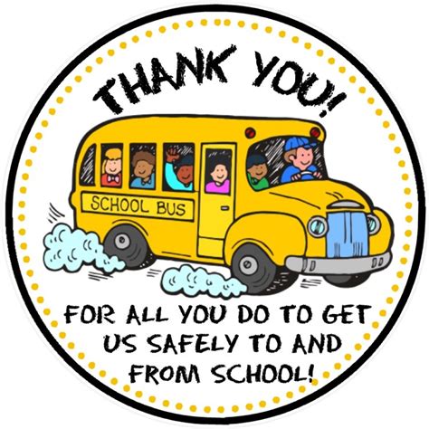 School Bus Driver Thank You Tags - Bus Driver Appreciation | sweetdesignsbyregan