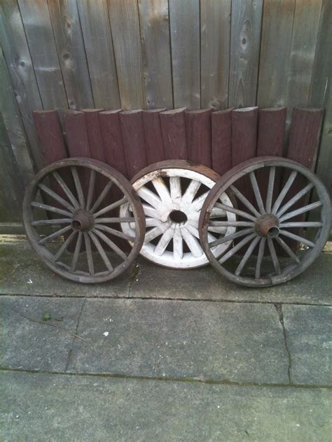 SEATTLE JUNK LOVE: antique wagon wheels- set of 3- $225