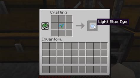 How To Make A Light Blue Dye: Minecraft Recipe