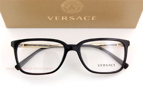 Brand New VERSACE Eyeglasses Frames 3209 GB1 BLACK Men 100% Authentic SZ 55 | eBay