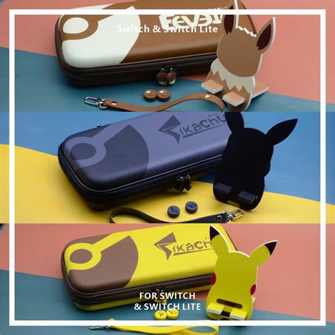 Pokemon Switch Case Cute Switch Lite Case Eevee Carrying Bag - RegisBox