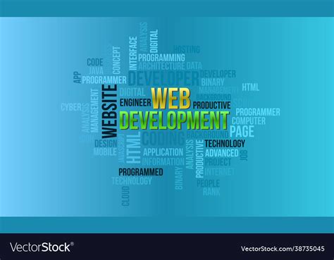 Business concept background web development Vector Image