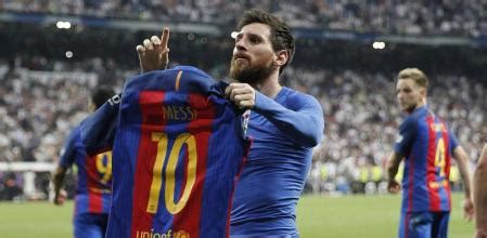 La camiseta de Messi levita en el Bernabeu: la historia de una foto icónica