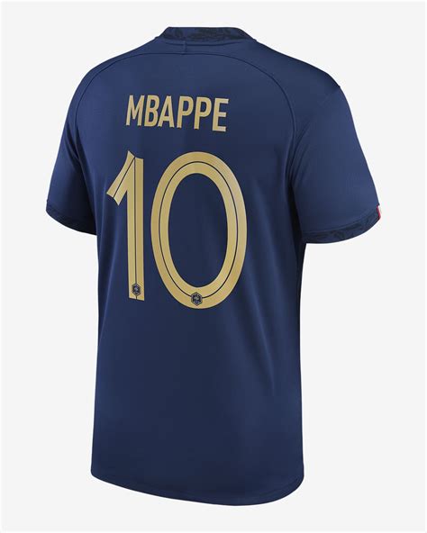 France National Team 2022/23 Stadium Home (Kylian Mbappe) Men's Nike Dri-FIT Soccer Jersey ...