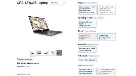 Dell XPS 13 (9305) Quietly Launched in Malaysia – More Affordable Model With 16:9 Screen From ...