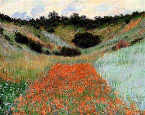 Poppy Field in a Hollow near Giverny, 1885 - Claude Monet - WikiArt.org