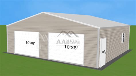 30x30 Two Car Metal Garage - Strong, Durable Garages With Endless Potential Uses