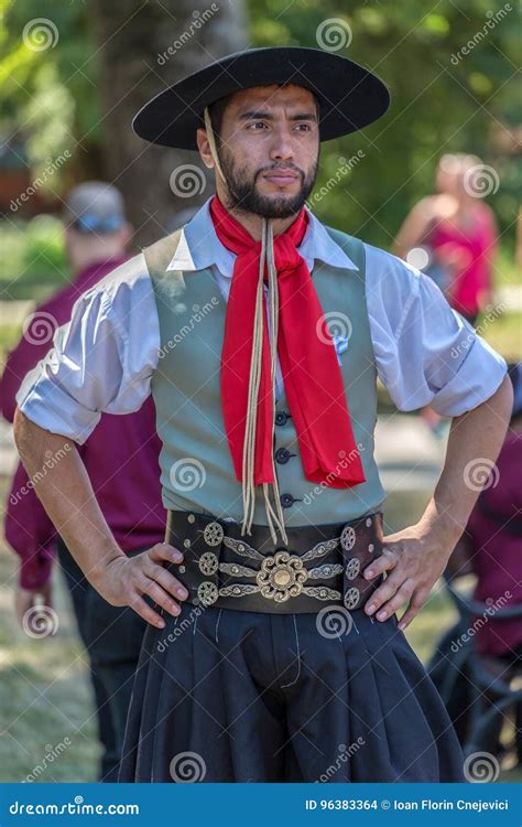 Portrait of Dancer Man from Argentina in Traditional Costume Editorial Stock Image - Image of ...