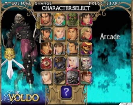 Soul Calibur 2 Characters