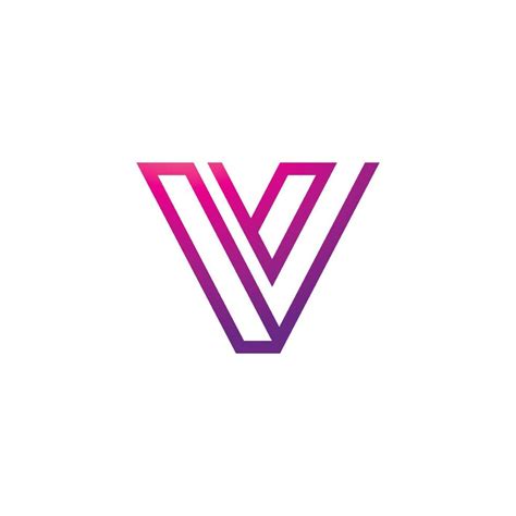 V Line Logo Design and template. Creative X icon initials Line Letters in vector. 10845471 ...