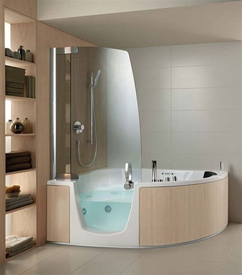 Cool Comfort Corner Whirlpool Shower Combo By Teuco – Interior Design Ideas, Interior Decorating ...