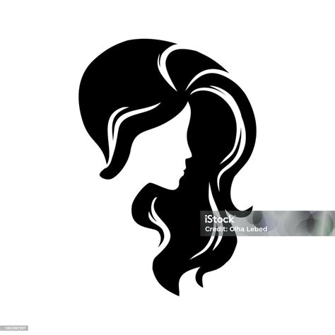 Woman Long Hair Icon Stock Illustration - Download Image Now - Hair, Women, One Woman Only - iStock