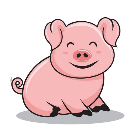 Pig Cartoon Cute Swine Illustration 3641174 Vector Art at Vecteezy