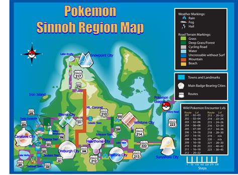 Sinnoh Map and Routes