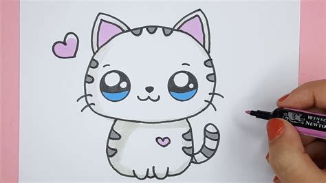 Cute Kitten Drawing