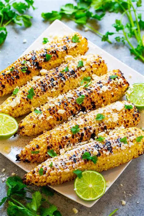 Grilled Mexican Corn Recipe (Elote) - Averie Cooks