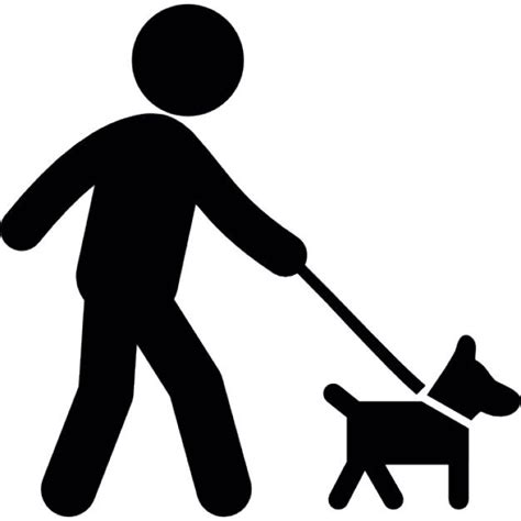 Person walking with dog Icons | Free Download | Free icons, Dog icon, Vector icon design