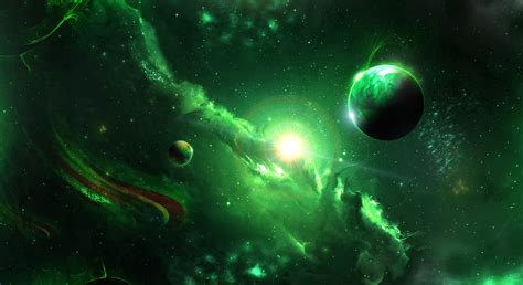 Sci Fi #Nebula #Green #Planet #Space #4K #wallpaper #hdwallpaper #desktop Nebula Wallpaper ...